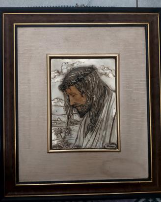 quadro argento 925 Gesu
