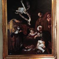 Caravaggio " la Natività" copia d'autore 