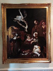 Caravaggio " la Natività" copia d'autore 