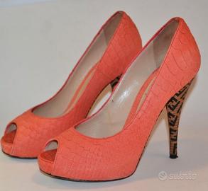 scarpe tacco pitone Fendi 