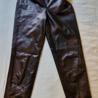 pantalone donna in vera pelle