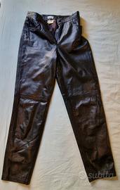 pantalone donna in vera pelle