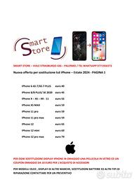 Sostituzione display lcd x iPhone ed altre marche