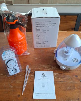 Kit Umidificatore Spectrum PRO + Timer + Pompa 2L