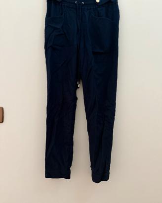 Pantaloni Casual Leggeri Blu Navy da donna