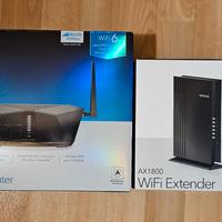 WIFI 6 NETGEAR MODEM ROUTER  SIM 4G +EXTENDER MESH