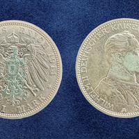 Moneta 3 Marchi 1914 A Germania Argento