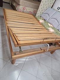 Letto 1 piazza e mezzo reclinabile e materasso