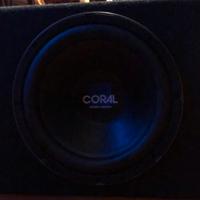 Subwoofer coral + amplificatore phonocar