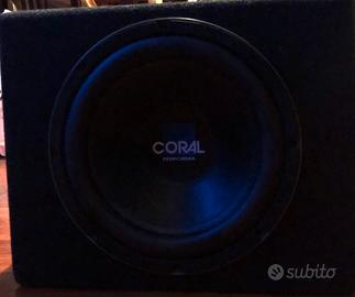 Subwoofer coral + amplificatore phonocar