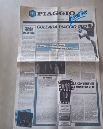 Rivista Aziendale PIAGGIO INCENTIVE Marzo 1987
