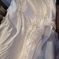 Copriletto in seta dipinto a mano