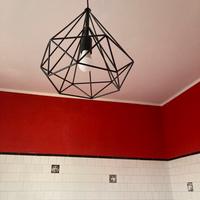 Lampadario in ferro battuto