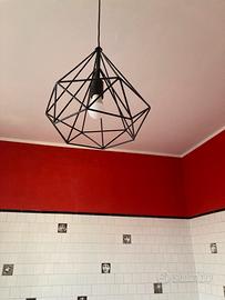 Lampadario in ferro battuto