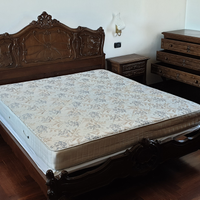 Camera matrimoniale completa legno massello