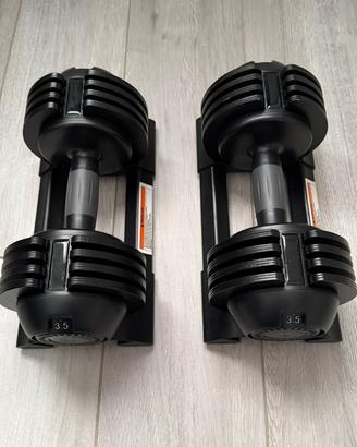 Pesi Palestra - Manubri regolabili 10kg ciascuno