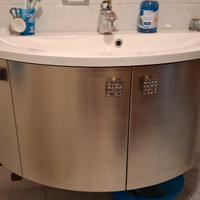 lavandino in foglia argento e swarovski 