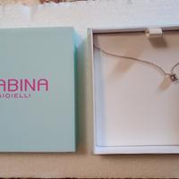 Collana con punto luce in Argento Mabina Gioielli 