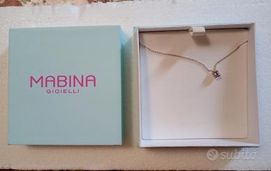 Collana con punto luce in Argento Mabina Gioielli 