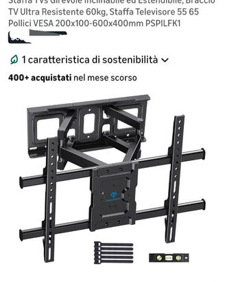 Braccio televisore supporto tv