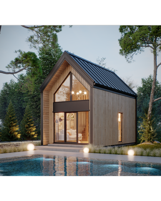 Moderna casa da giardino