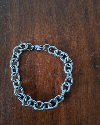 Robusto bracciale a catena per charm unisex
