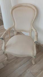 poltroncina in stile shabby