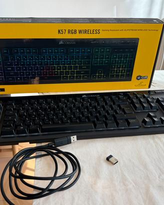 Tastiera Gaming Corsair K57 RGB Wireless