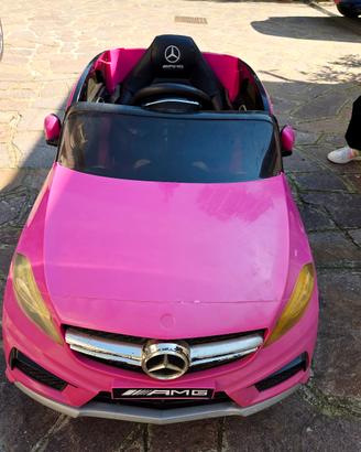 Mercedes benz A45 AMG macchina bambini rosa