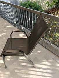10 sedie da esterno/giardino impilabili