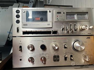 Amplificatore JVC   + stereo cassette vintage