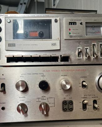 Amplificatore JVC   + stereo cassette vintage