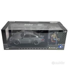 Modellino Solido American Diorama 1/18 Porsche