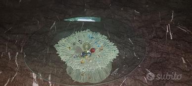 tavolino da salotto in cristallo 