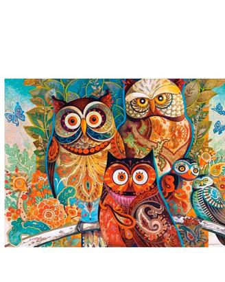 Quadro puzzle Gufi