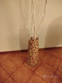 Vaso decorativo in vetro per soggiorno