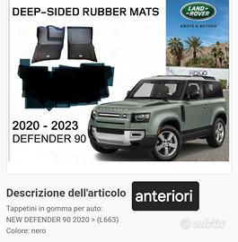 VPLES0548 Tappeti gomma LAND ROVER Defender 90'' 