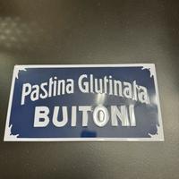 Insegna vintage metallo pastina glutinata buitoni
