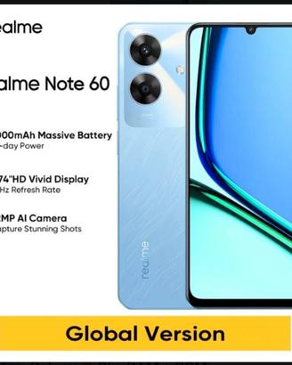 CELLULARE SMARTPHONE REALME NOTE 60 VOYAGE BLUE

