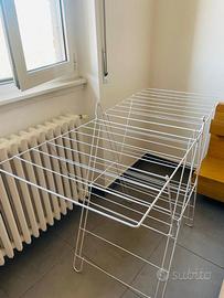 Stendibiancheria bianco pieghevole