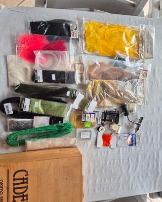 materiale pesca a mosca costruzione 