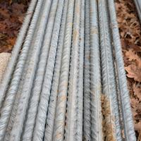 Palo bacchetta paletti di ferro zincato 4.00 metro