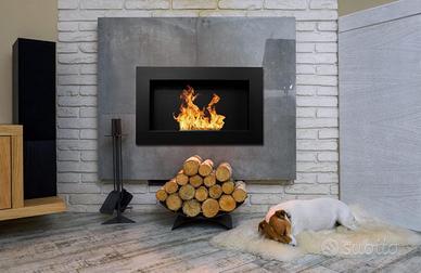 Camino a bioetanolo a parete d’incasso