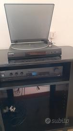 stereo con giradischi Sony con mobile