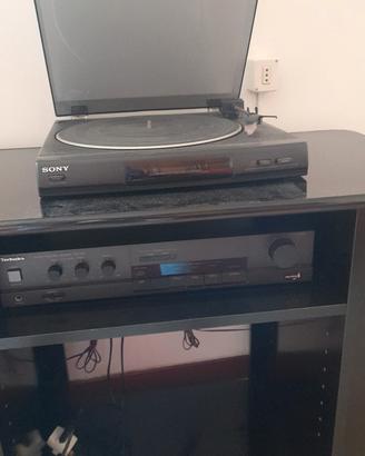 stereo con giradischi Sony con mobile