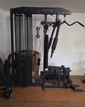 Stazione multifunzione con leg press home gym