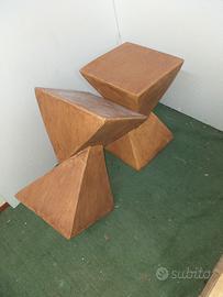 tavolino colonna multifunzioni  in polvere di magn