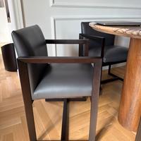 Sedie in legno e pelle