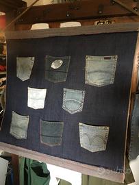 Porta oggetti in denim