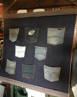 Porta oggetti in denim